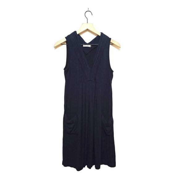 Calvin Klein Dresses & Skirts - Calvin Klein Indigo Pleated Minimalist Sleeveless Knee Length Casual Dress Sz 6